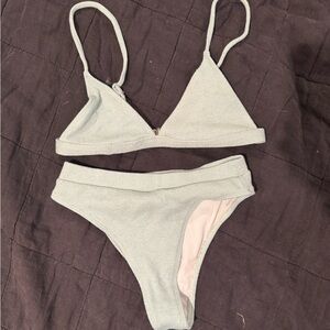 Frankie's Bikinis Light blue Bikini Set